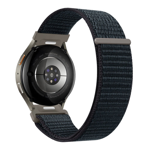Bandz Samsung Galaxy Watch 4 Classic 42mm Nylon Strap 'Easy Fit' (Greyblue)