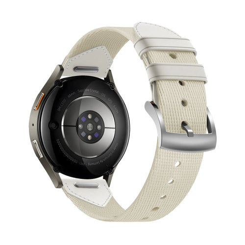 Bandz Fossil Gen 5e - 42mm Hybrid Lederarmband 'Easy Fit' (Polarstern)