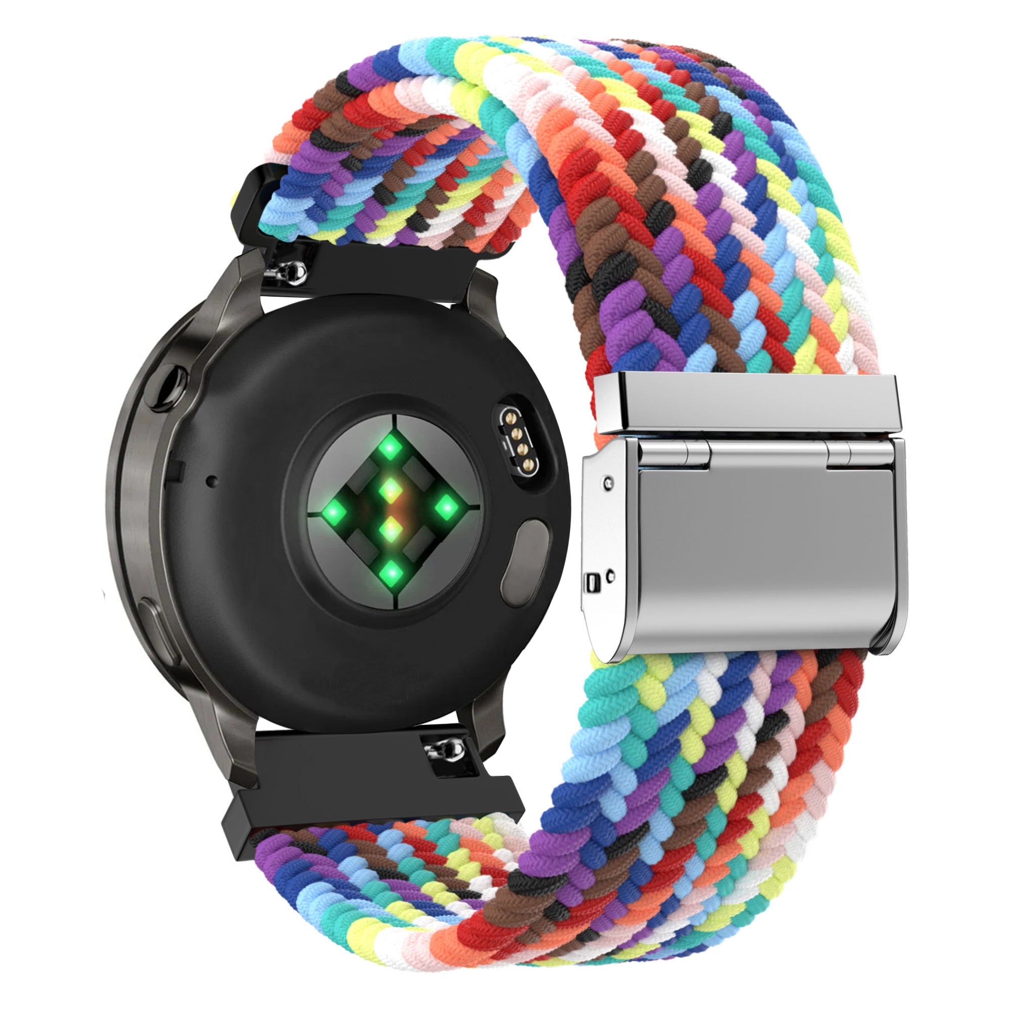 Bandz Garmin Forerunner 70 Gewebtes Nylonarmband (Farbenfroh)
