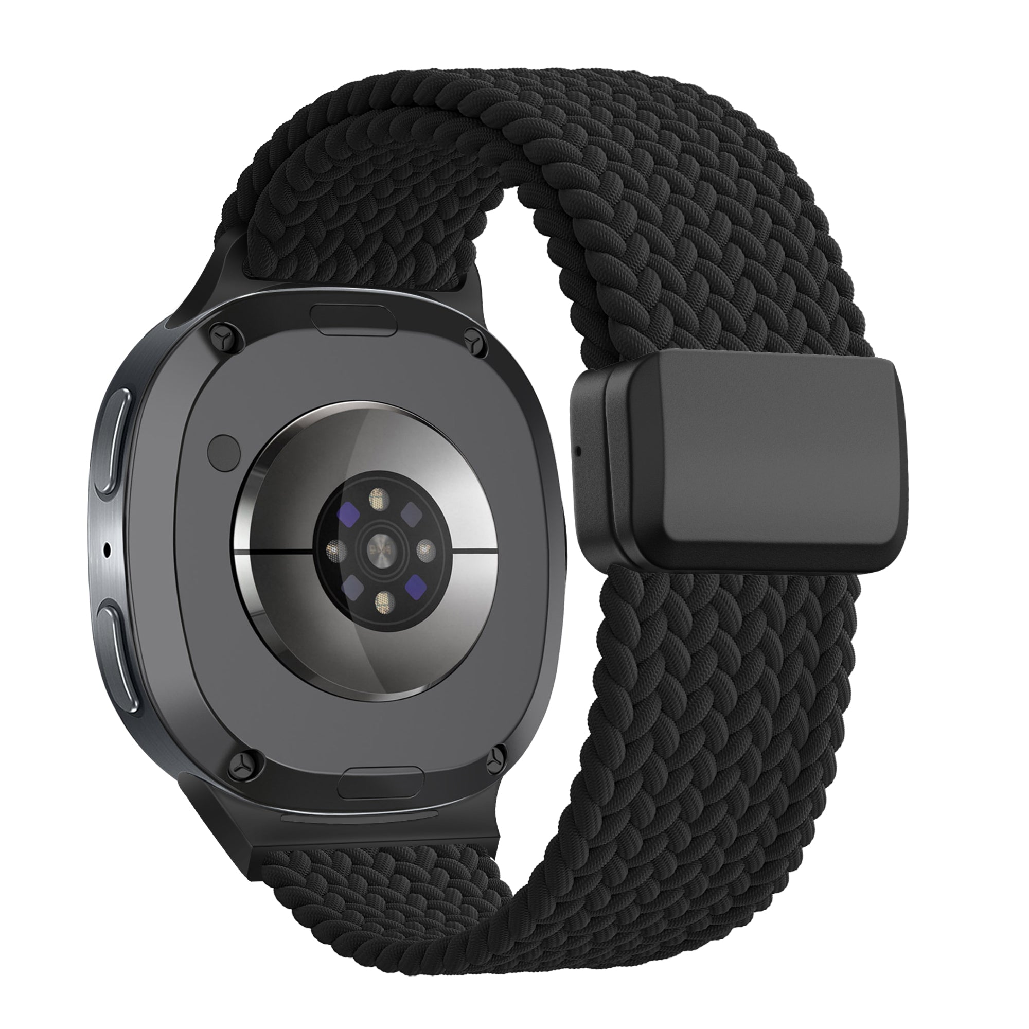 Bandz Samsung Galaxy Watch 9 - 44mm Magnetisch Geflochtenes Armband (Schwarz)