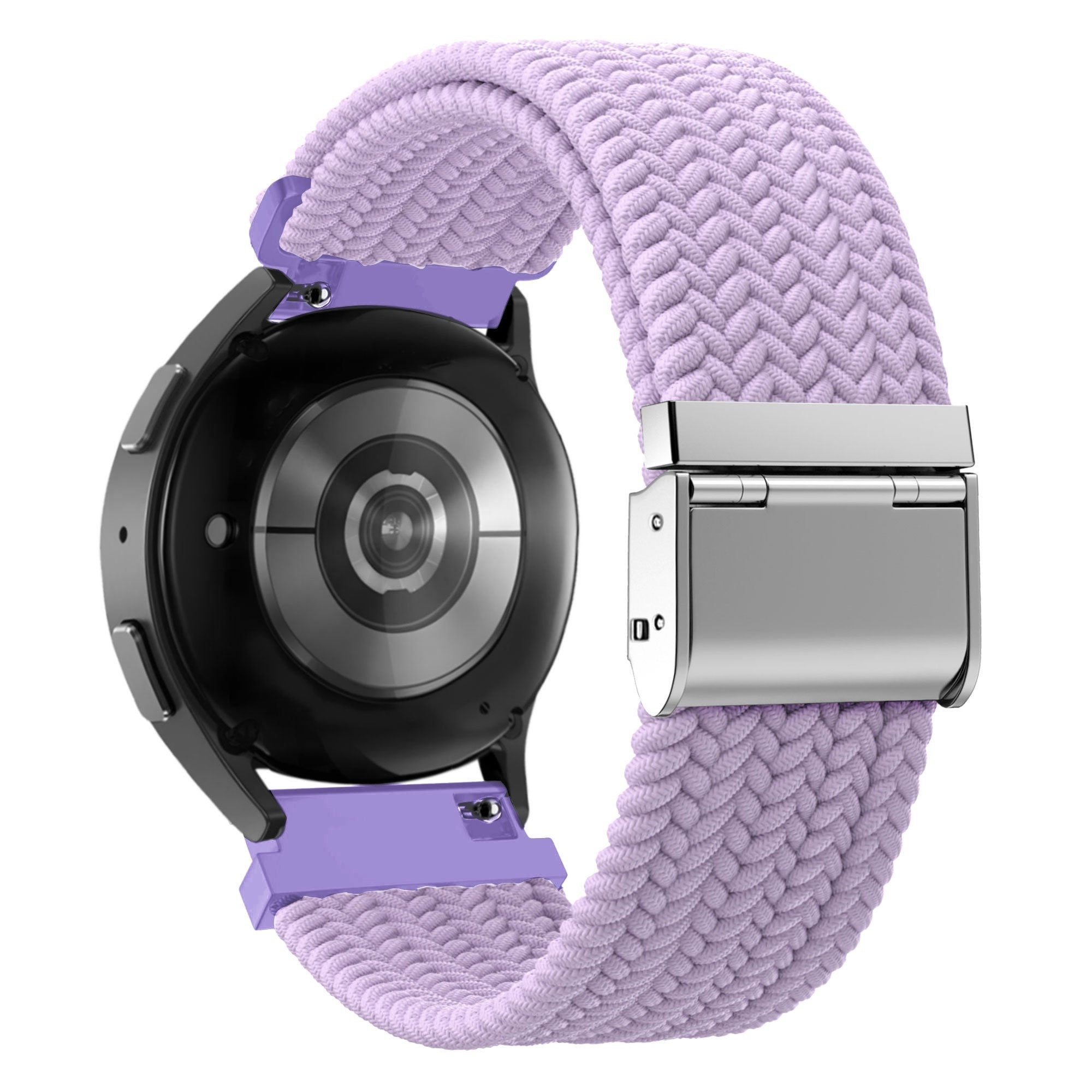 Bandz Amazfit Active 3 Premium Woven Nylon Strap (Light Purple)