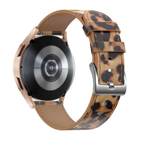 xoxo Wildhearts Samsung Galaxy Watch 7 - 40mm Lederarmband (Leopard)