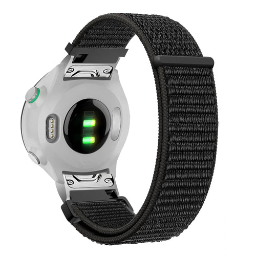 Bandz Garmin Forerunner 945 Nylon Loop-Armband (Schwarz)