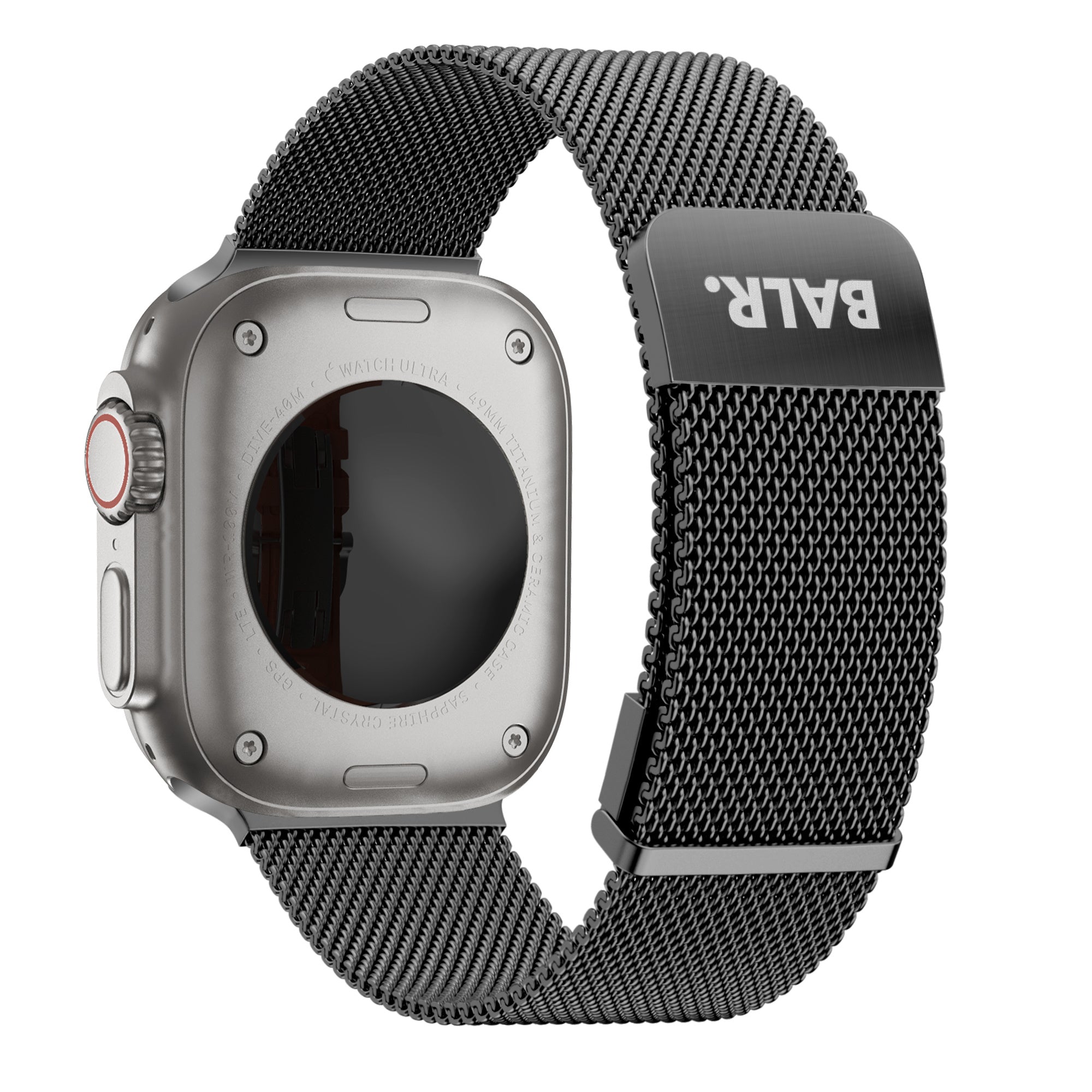 BALR Apple Watch Ultra Milanese Armband (Schwarz)