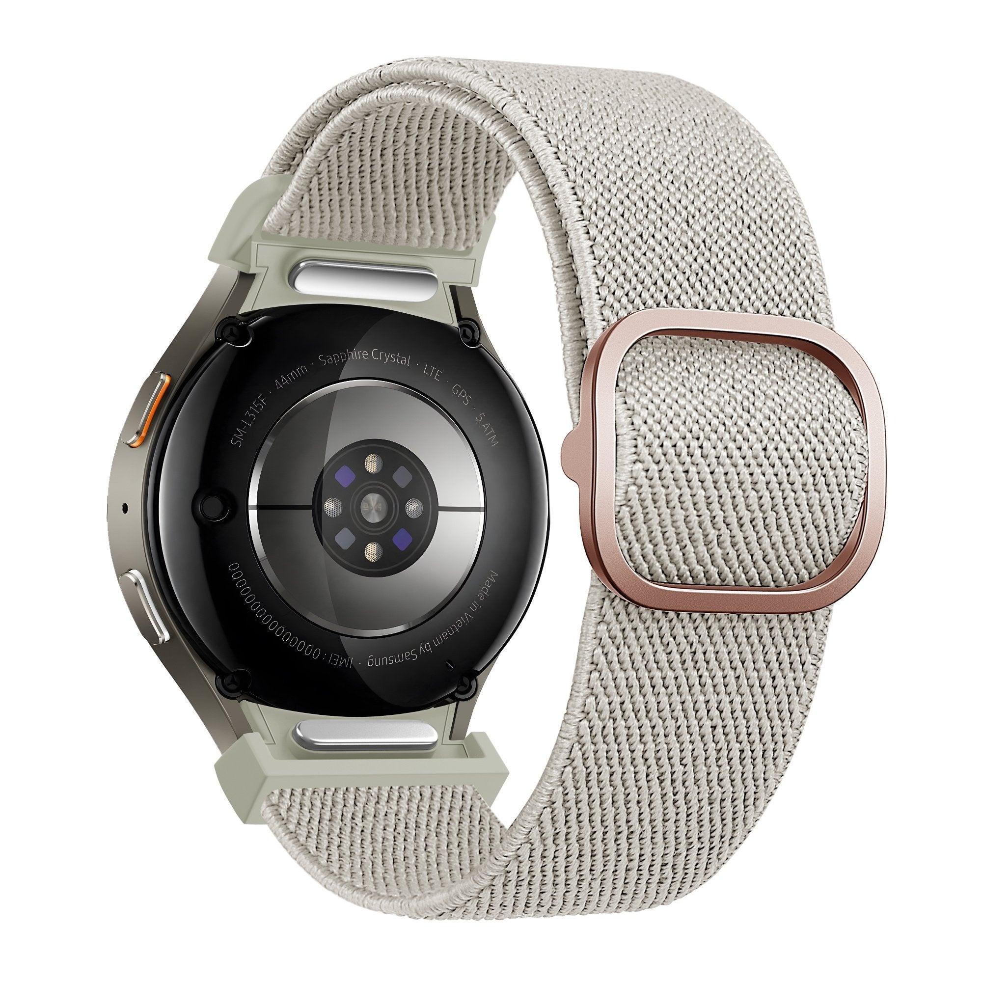 Bandz Samsung Galaxy Watch 6 - 40mm Elastisches Armband 'Easy Fit' (Beige)