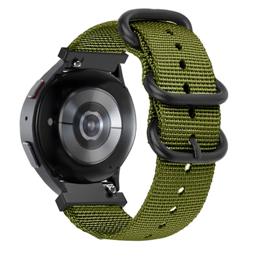 Bandz Garmin Vivoactive 5 Nylonarmband mit Dornschließe (Grün)