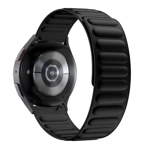 Bandz Amazfit Active 2 magnetisches gewebtes Band (Schwarz)