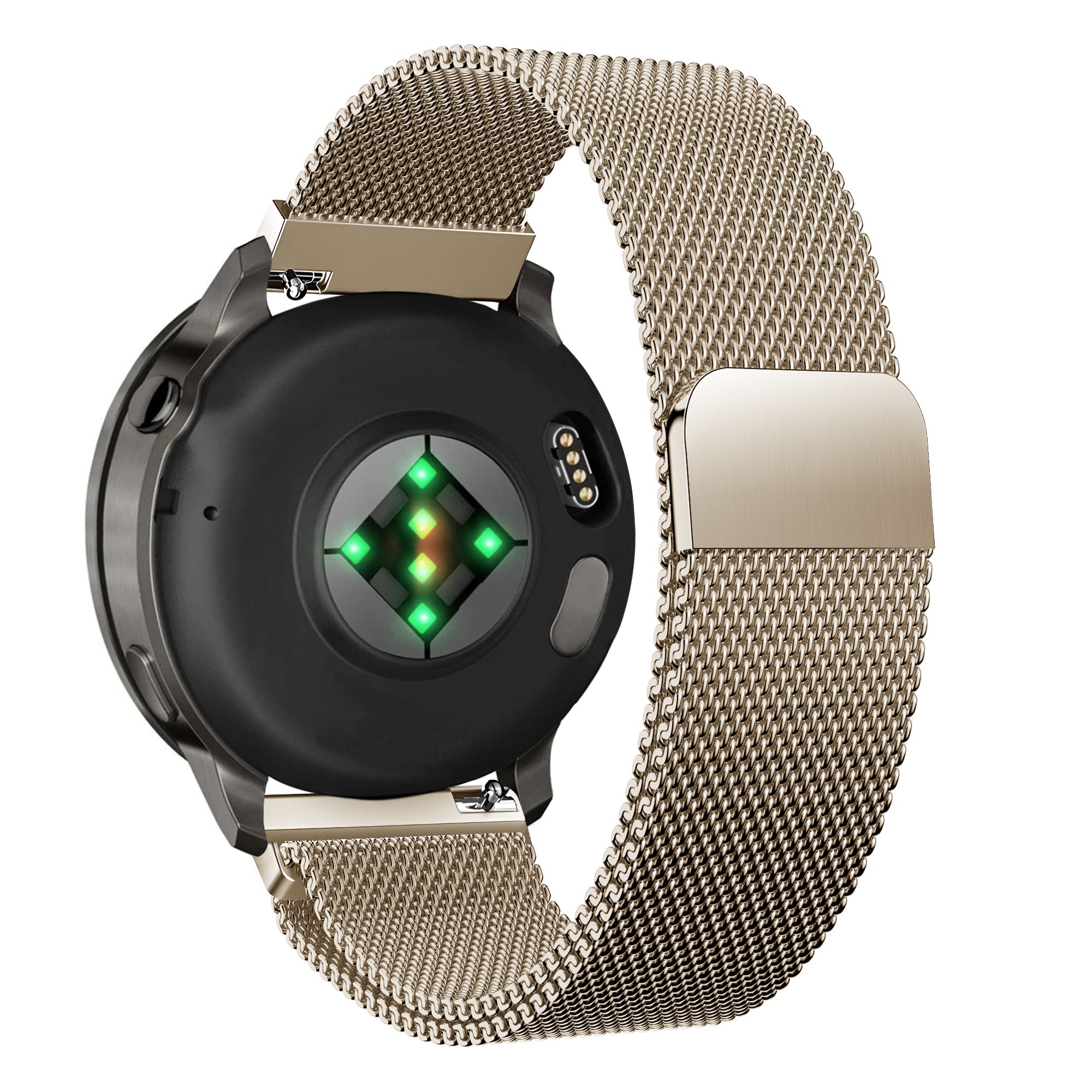Bandz Garmin Forerunner 170 Milanese Loop Armband (Champagner Gold)