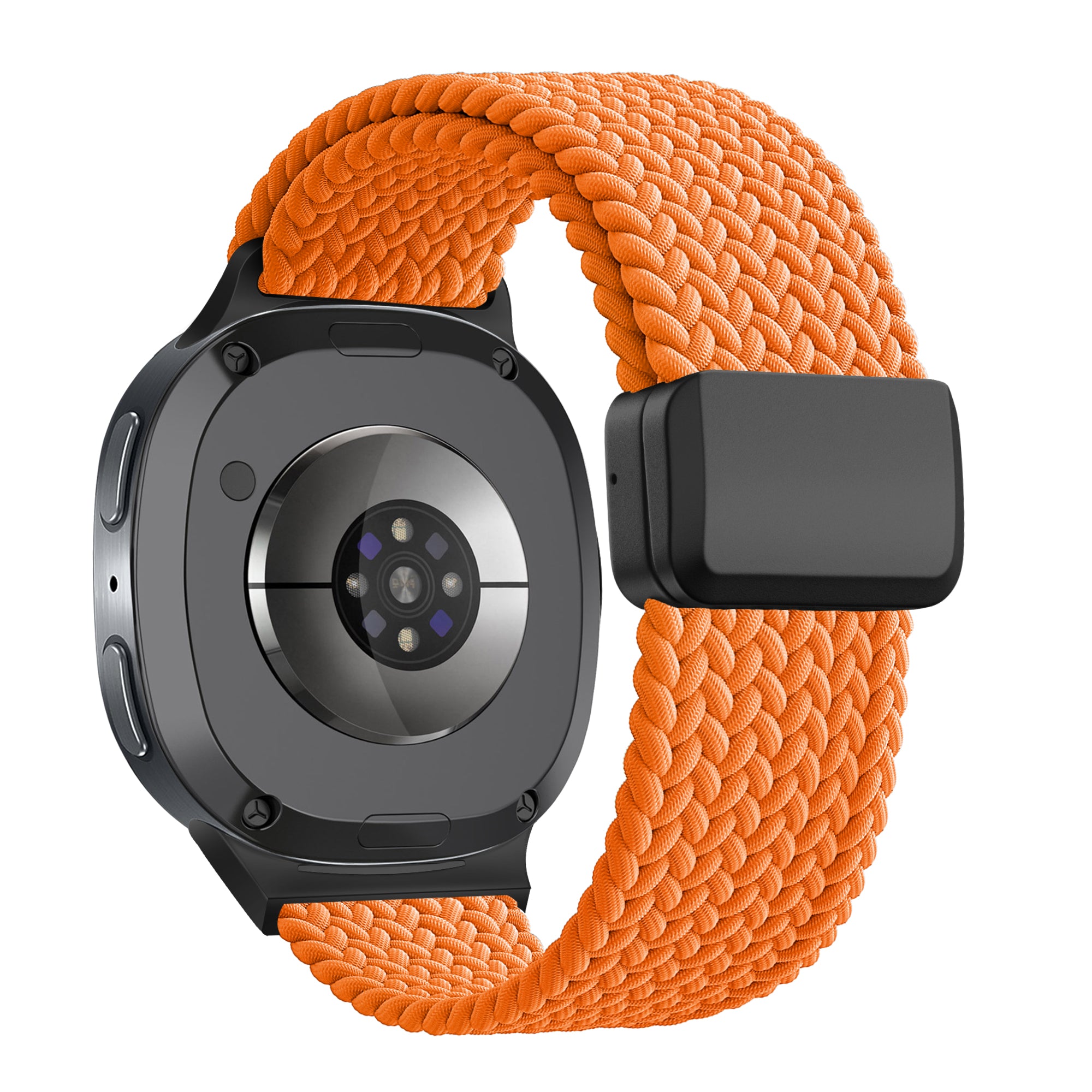 Bandz Samsung Galaxy Watch 9 - 44mm Magnetisch Geflochtenes Armband (Orange)