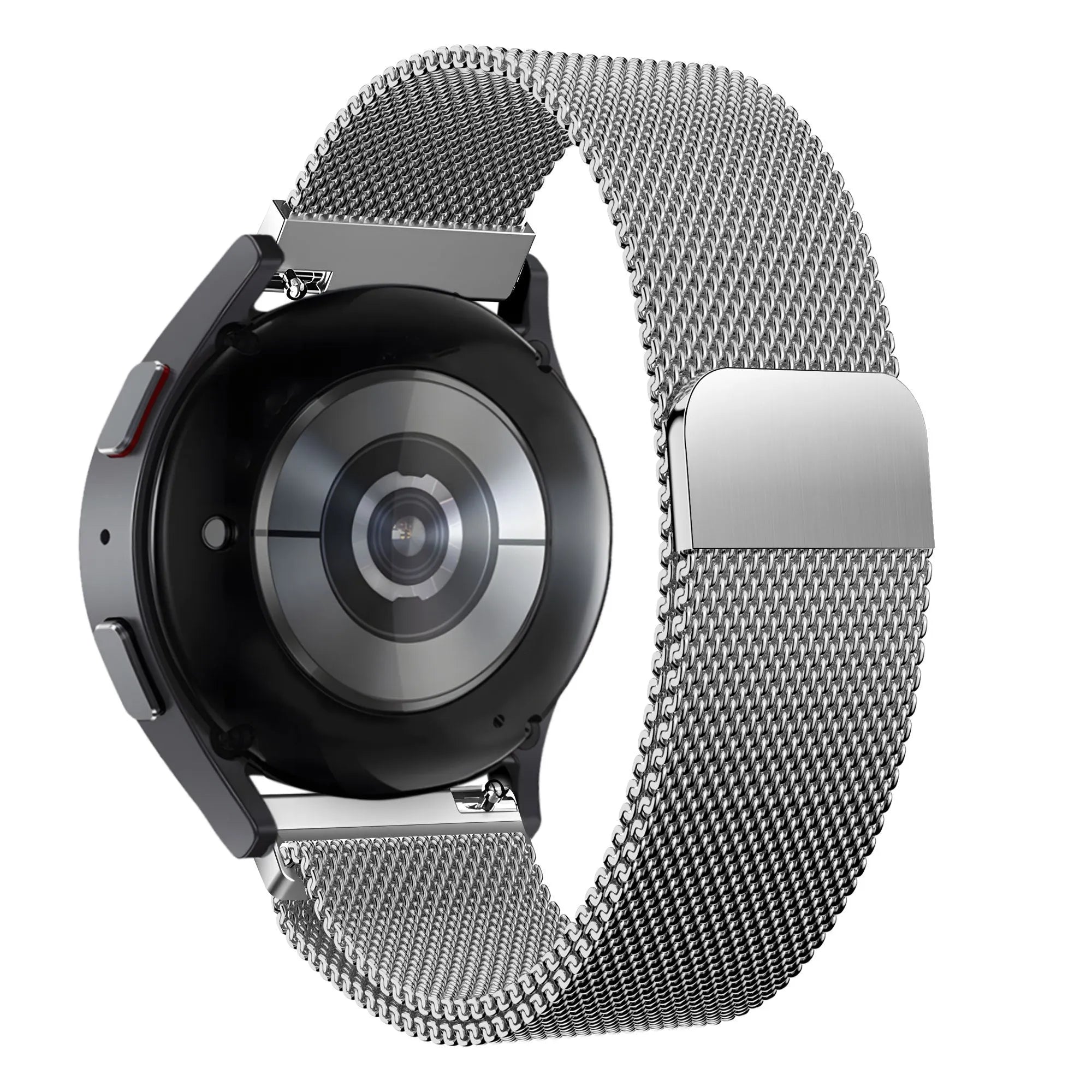 Bandz Amazfit Bip 6 Milanese Loop Strap (Silver)