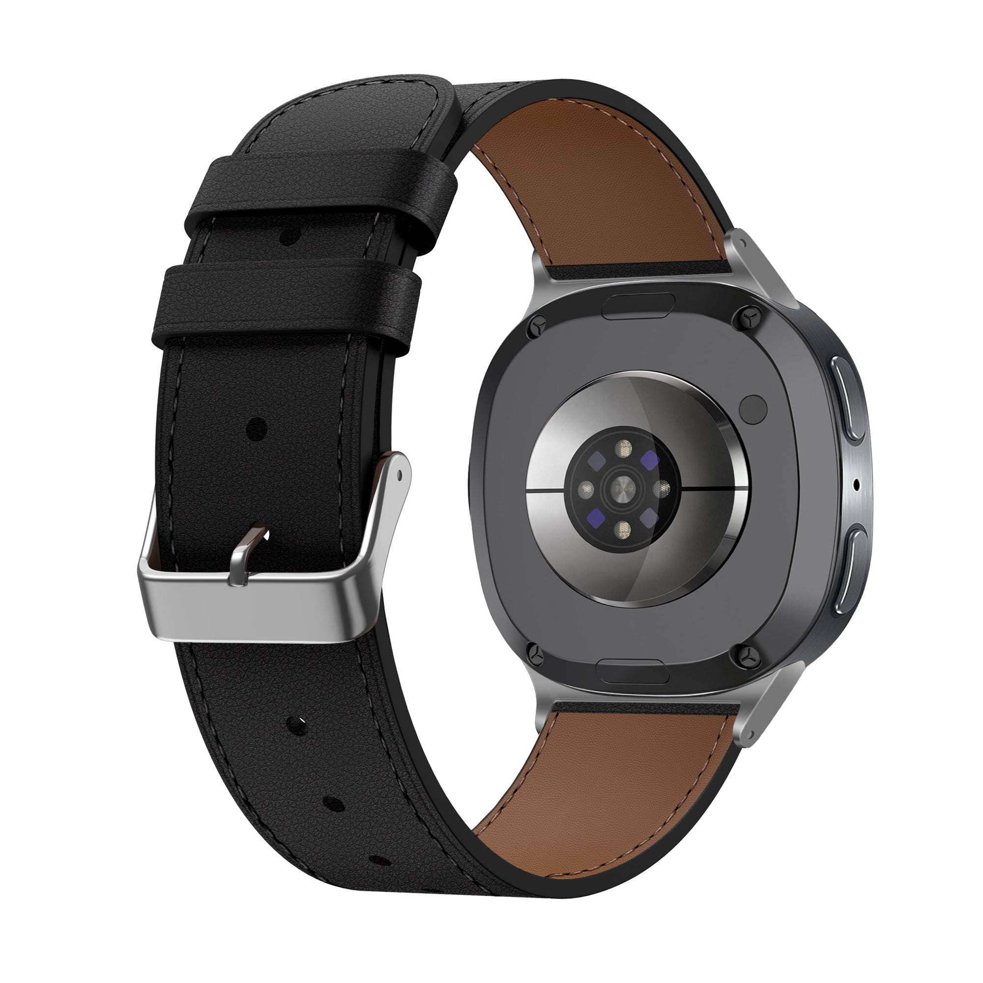 Samsung Galaxy Watch 8 Classic Modern Lederarmband (Schwarz)