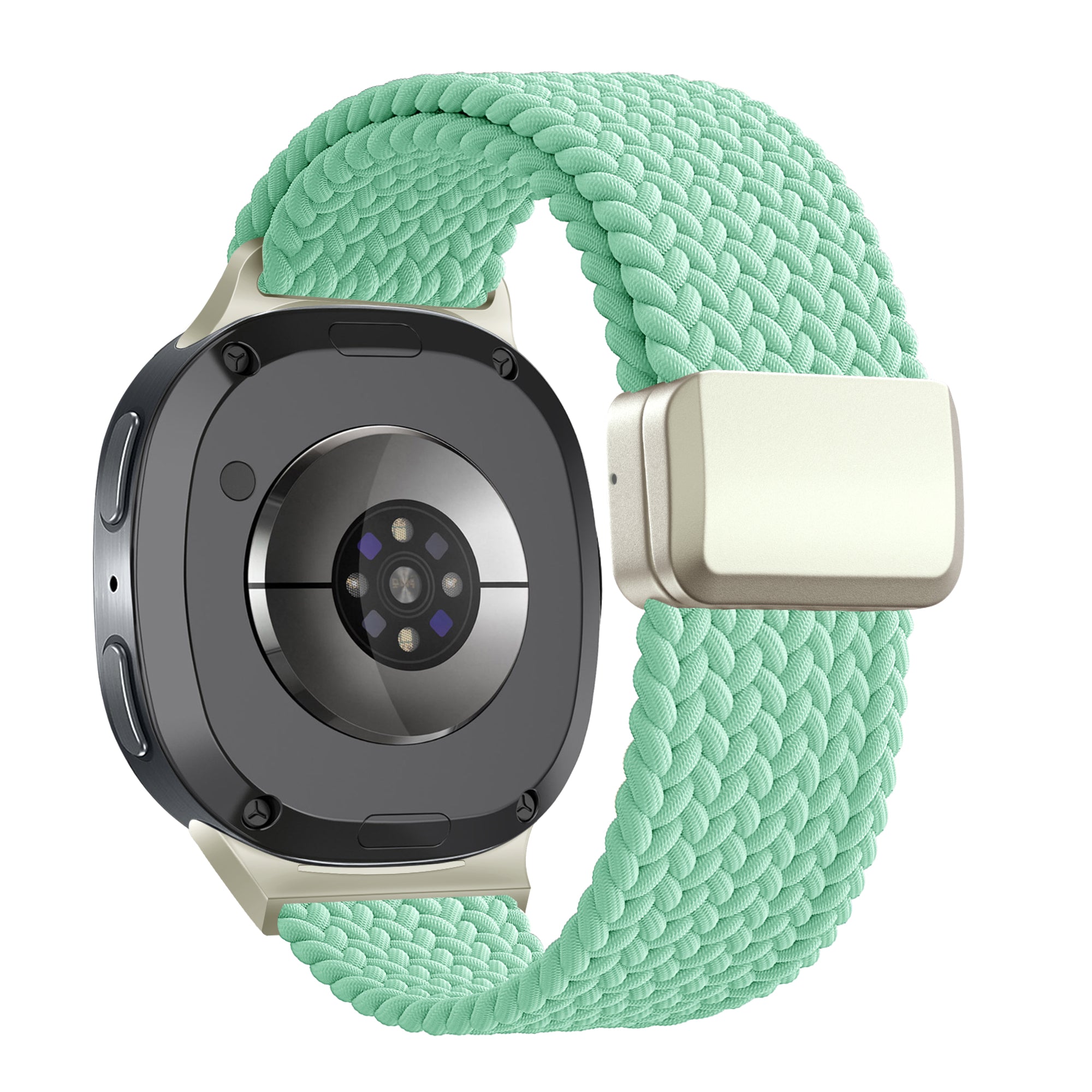 Bandz Samsung Galaxy Watch 8 - 44mm Magnetisches Geflochtenes Armband (Mintgrün)