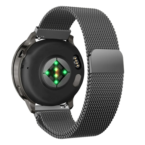 Bandz Garmin Venu 4 - 41mm Milanese Loop Armband (Schwarz)