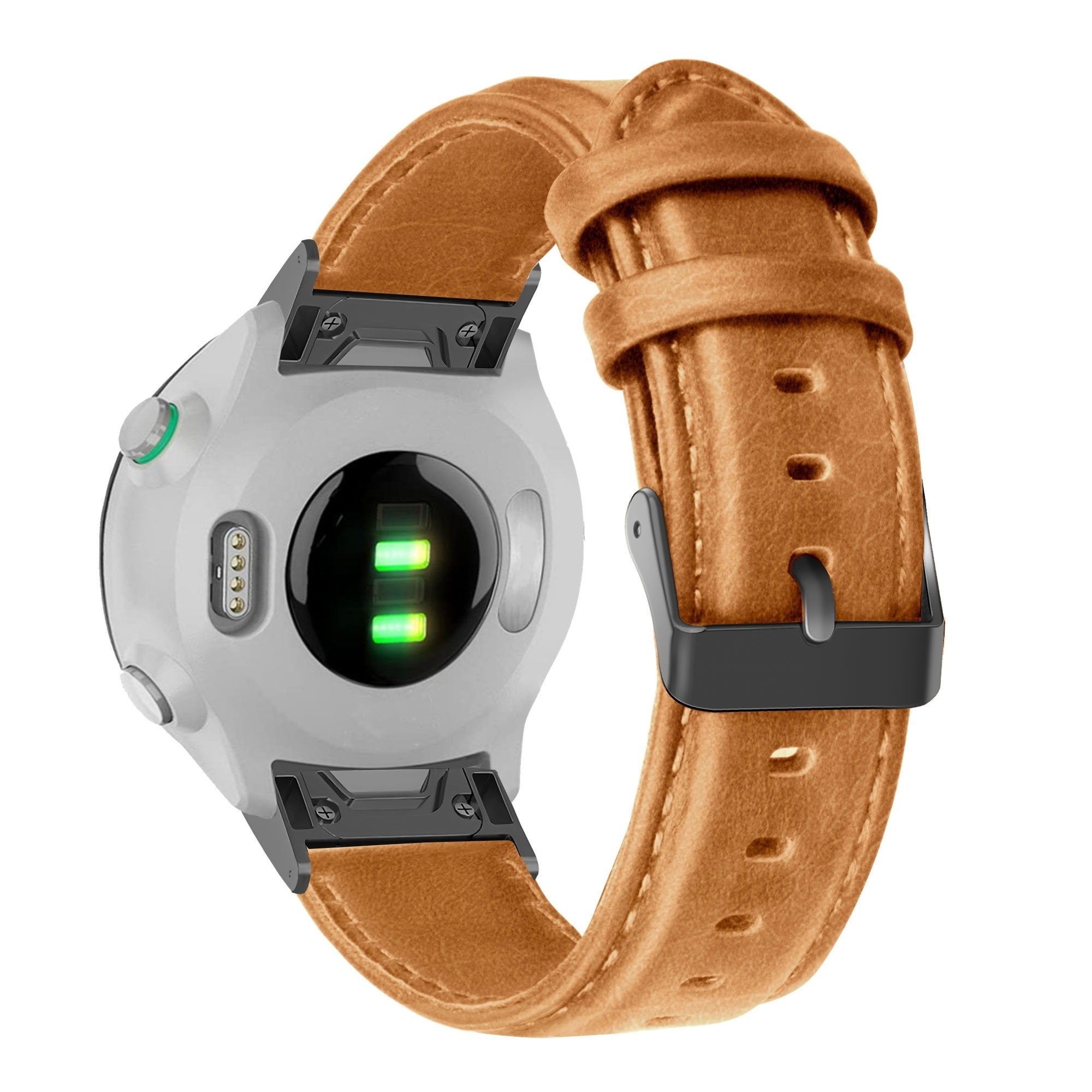 Bandz Garmin Fenix 8 Pro - 47mm Lederarmband (Braun)