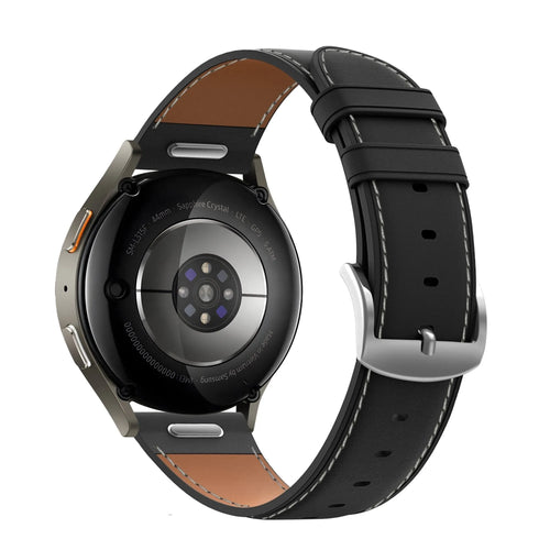 Bandz Oppo Watch X2 Mini Leather Strap 'Easy Fit' (Black)