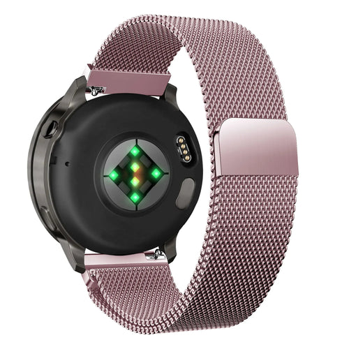 Bandz Garmin Forerunner 265s Milanese Loop Armband (Rosa)