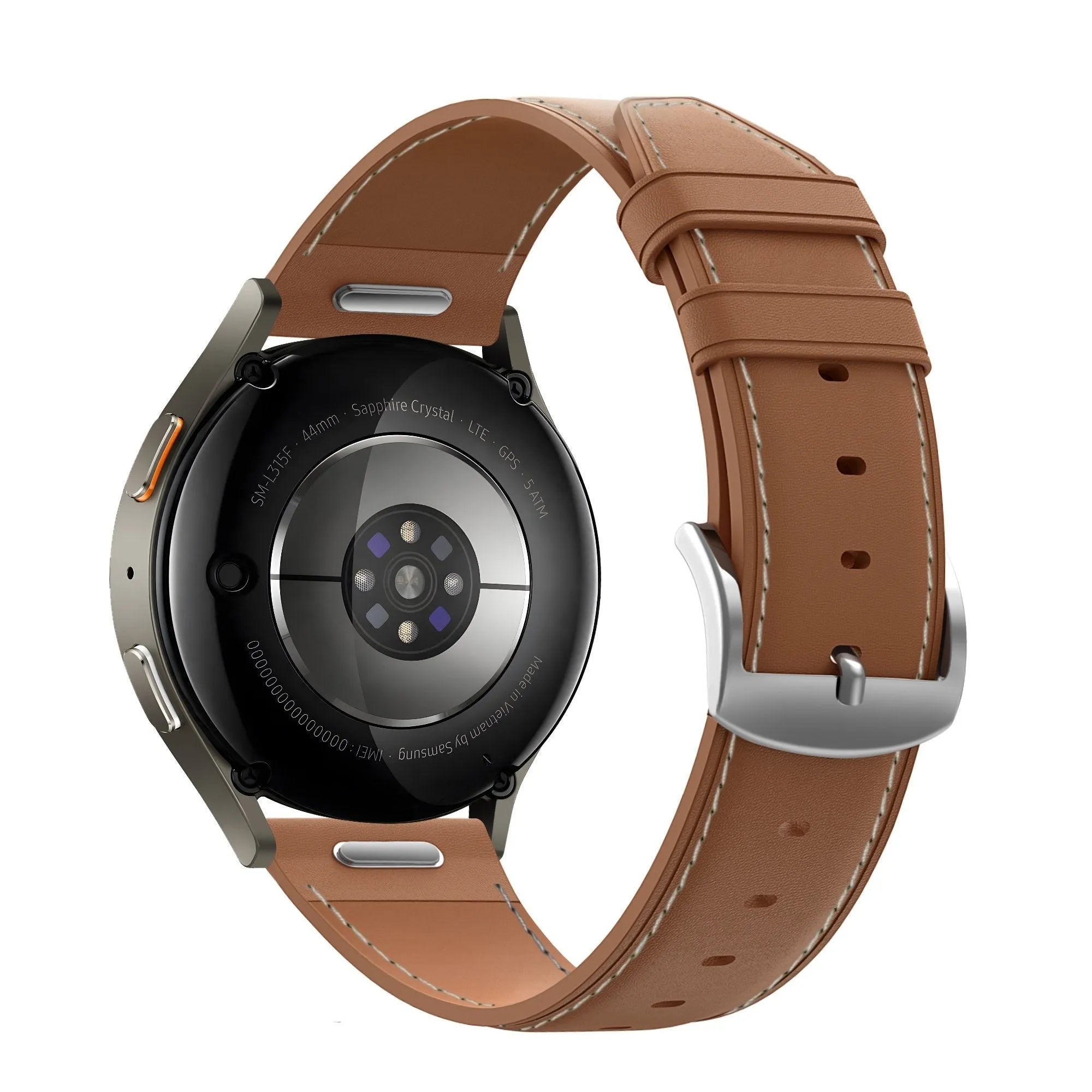 Bandz Polar Grit X Leather Strap 'Easy Fit' (Brown)
