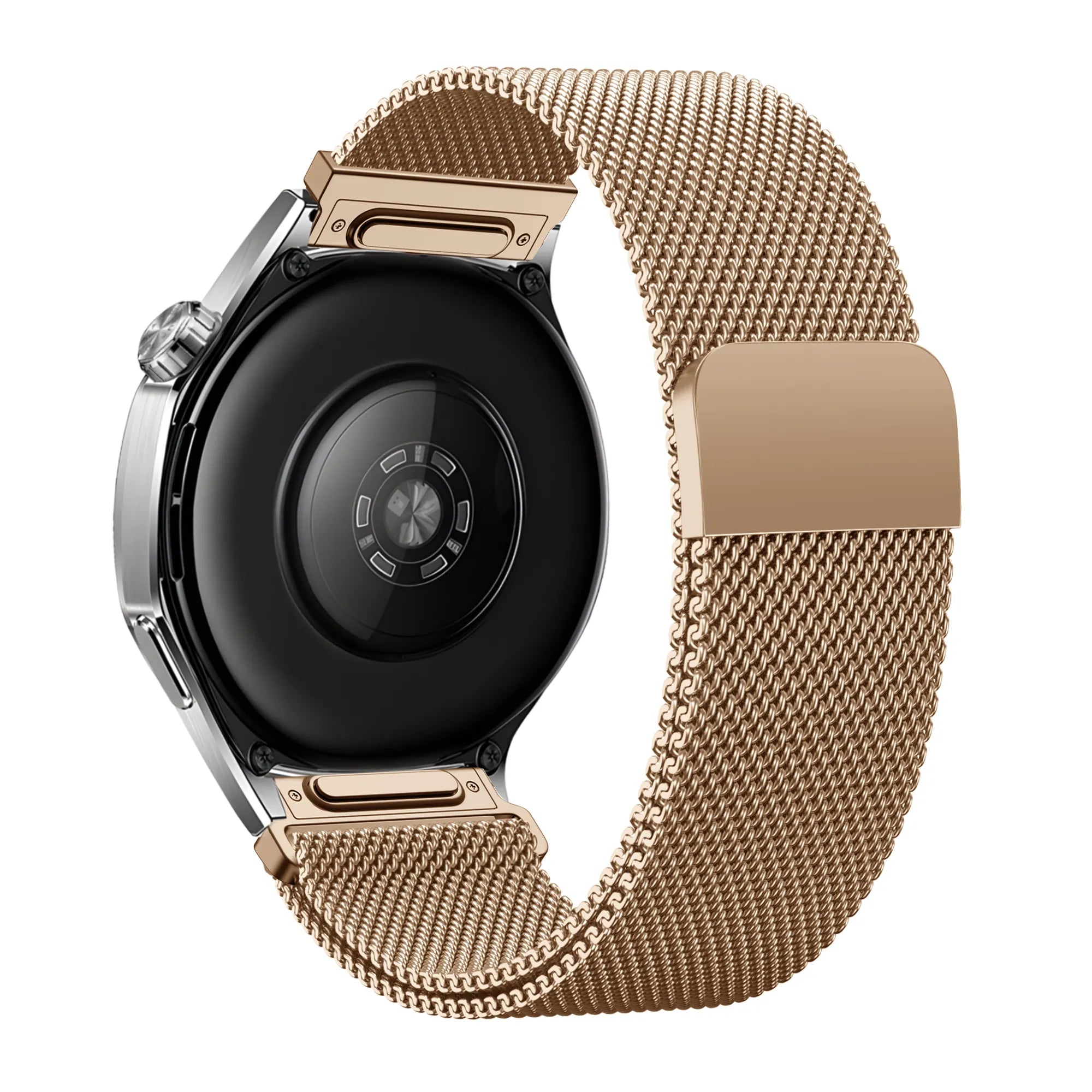 Bandz Amazfit Bip U (Pro) Milanese Armband 'Easy fit' (Roségold)