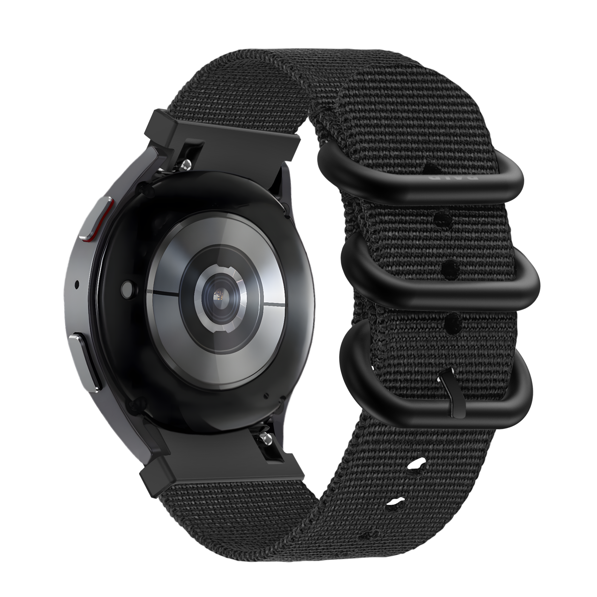 BALR Samsung Galaxy Watch 4 Classic 42mm Nylonarmband mit Schnalle (Schwarz)