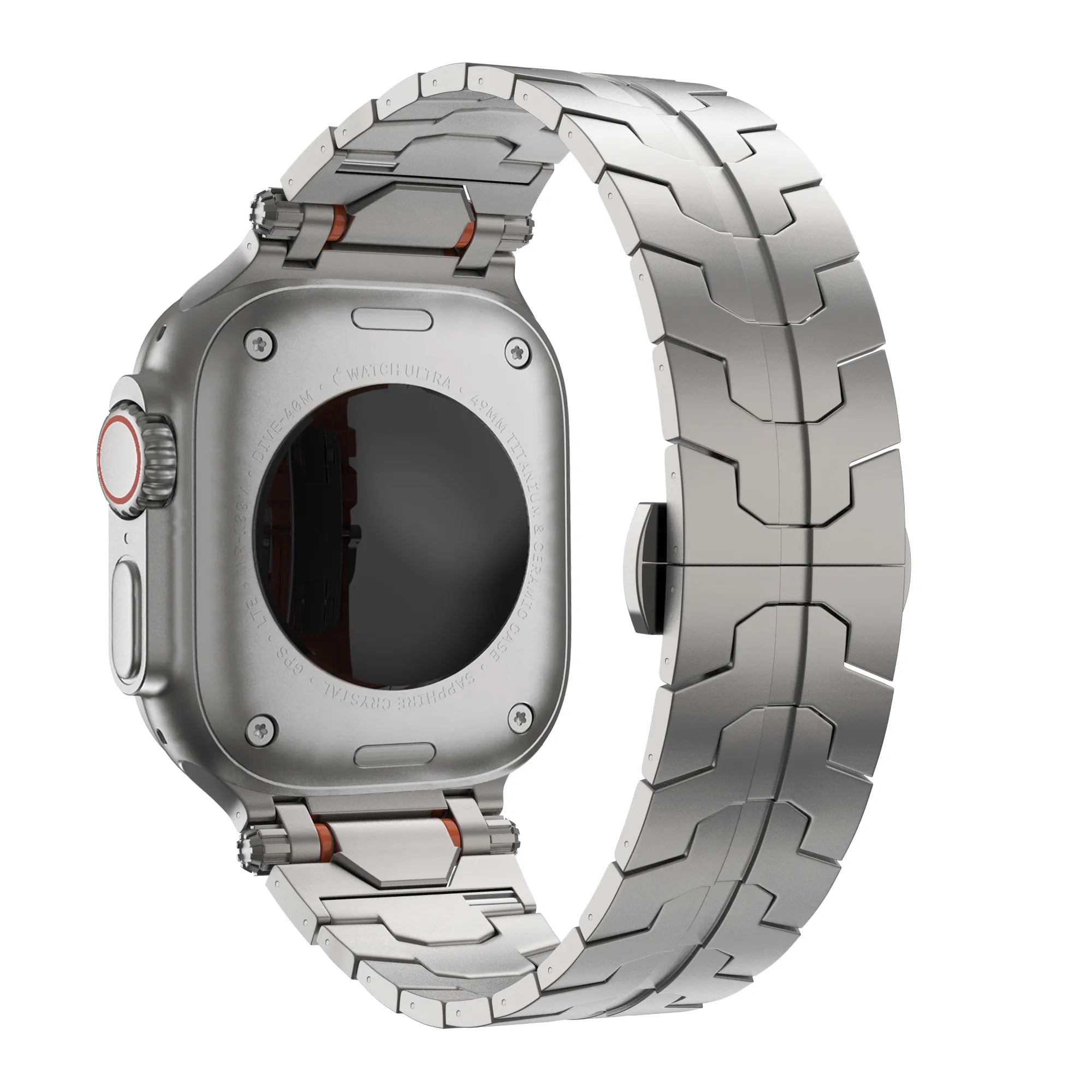 Bandz Apple Watch Gebürstetes Metallarmband 'Deluxe' (Titan)
