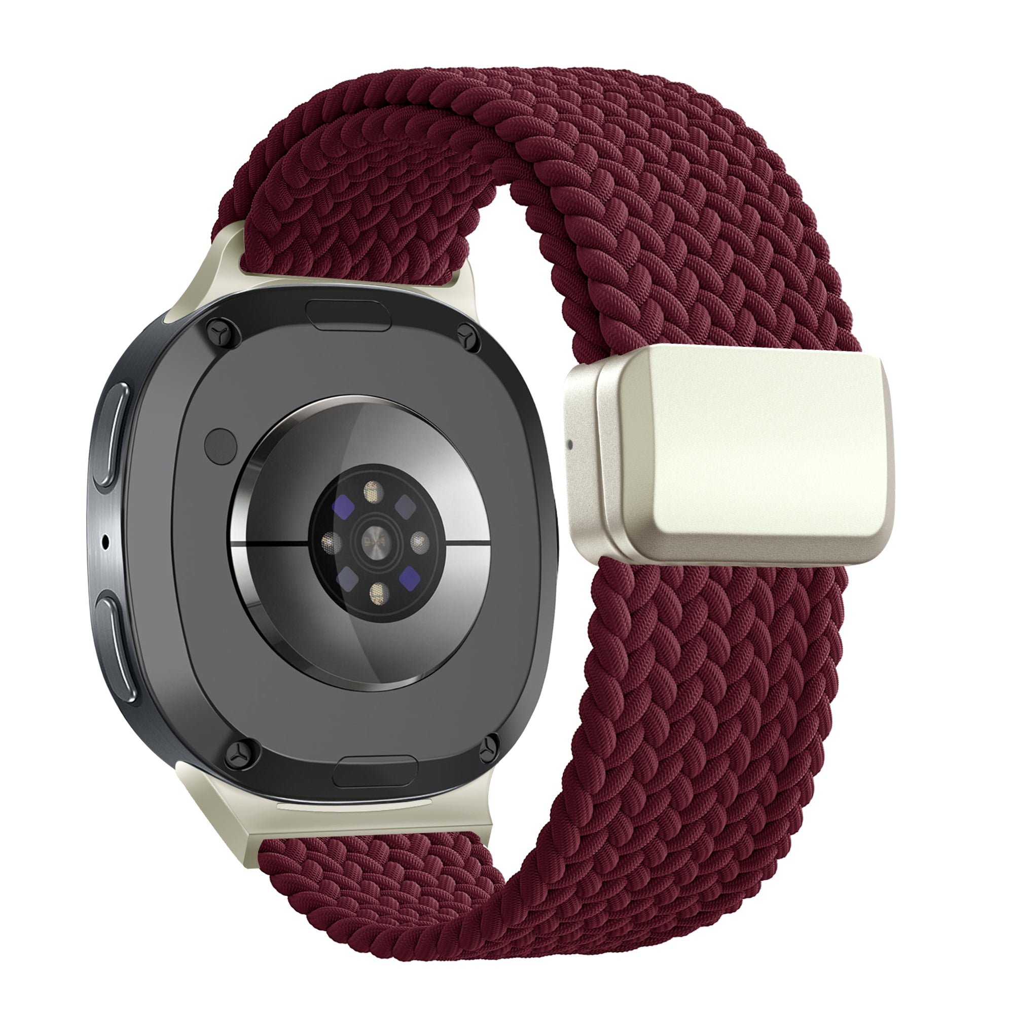 Bandz Samsung Galaxy Watch 8 Classic Magnetic Braided Strap (Wine Red)