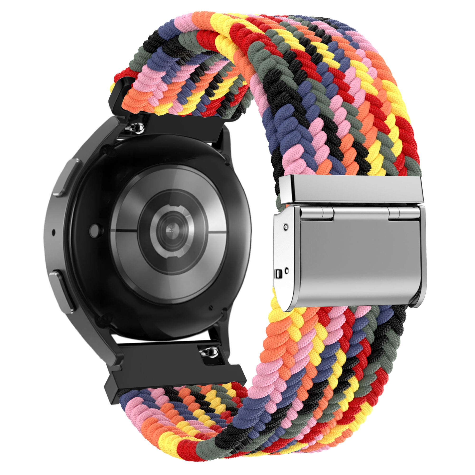 Bandz Garmin Vivomove Trend Gewebtes Nylonarmband (Farbenfroh)