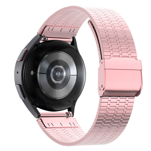 Bandz Garmin Venu 2 Plus Adjustable Steel Strap (Pink)