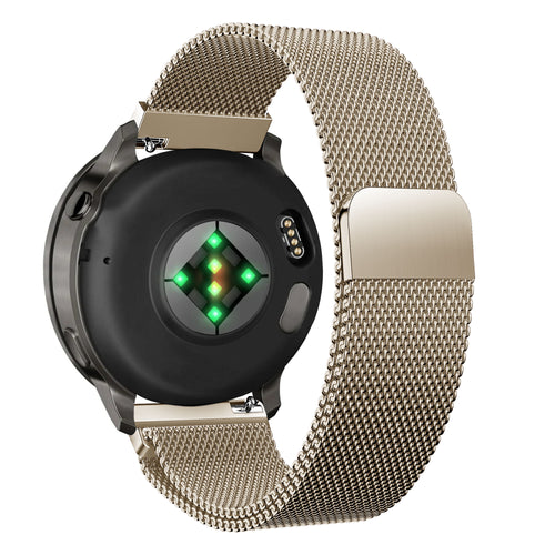 Bandz Garmin Venu 4 - 41mm Milanese Loop Armband (Vintage Gold)