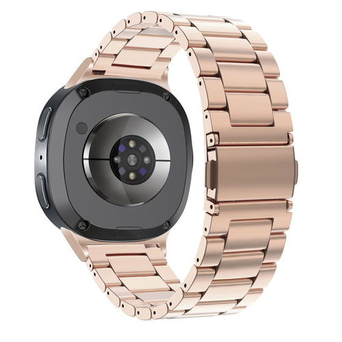 Bandz Samsung Galaxy Watch 8 - 44mm Steel Strap 'Classic' (Rose Gold)