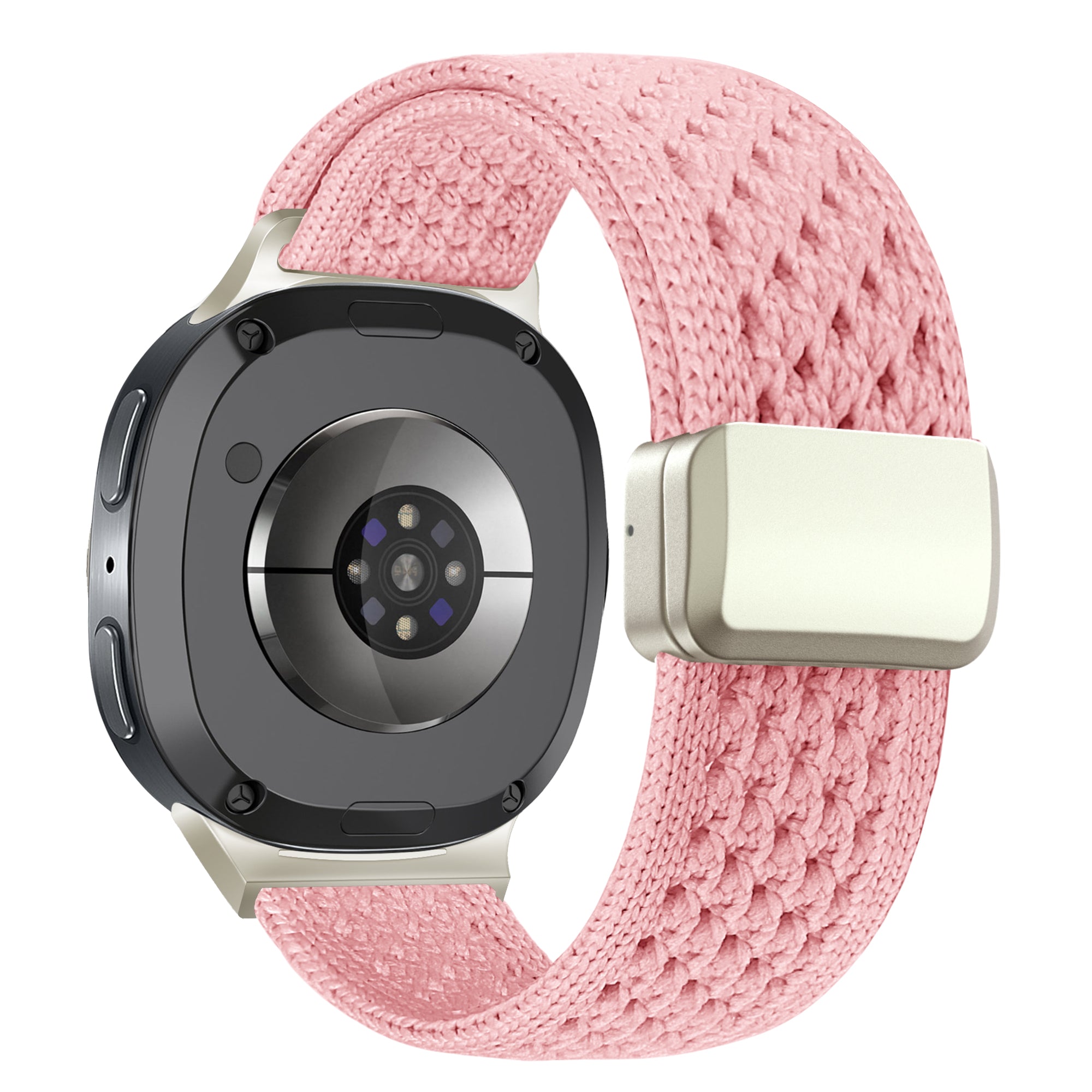 Bandz Samsung Galaxy Watch 9 - 40mm Vintage Nylonarmband (Rosa)