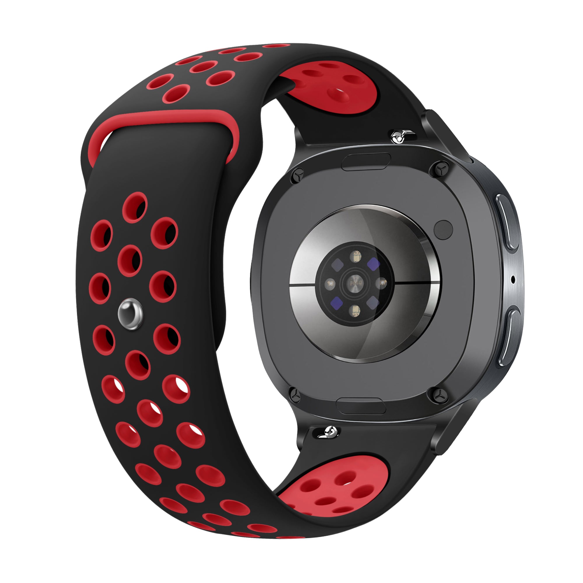 Samsung Galaxy Watch 8 Classic Sportarmband (Schwarz/Rot)