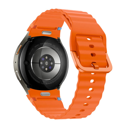 Bandz Samsung Galaxy Watch 5 Pro Wave-Armband 'Easy Fit' (Orange)