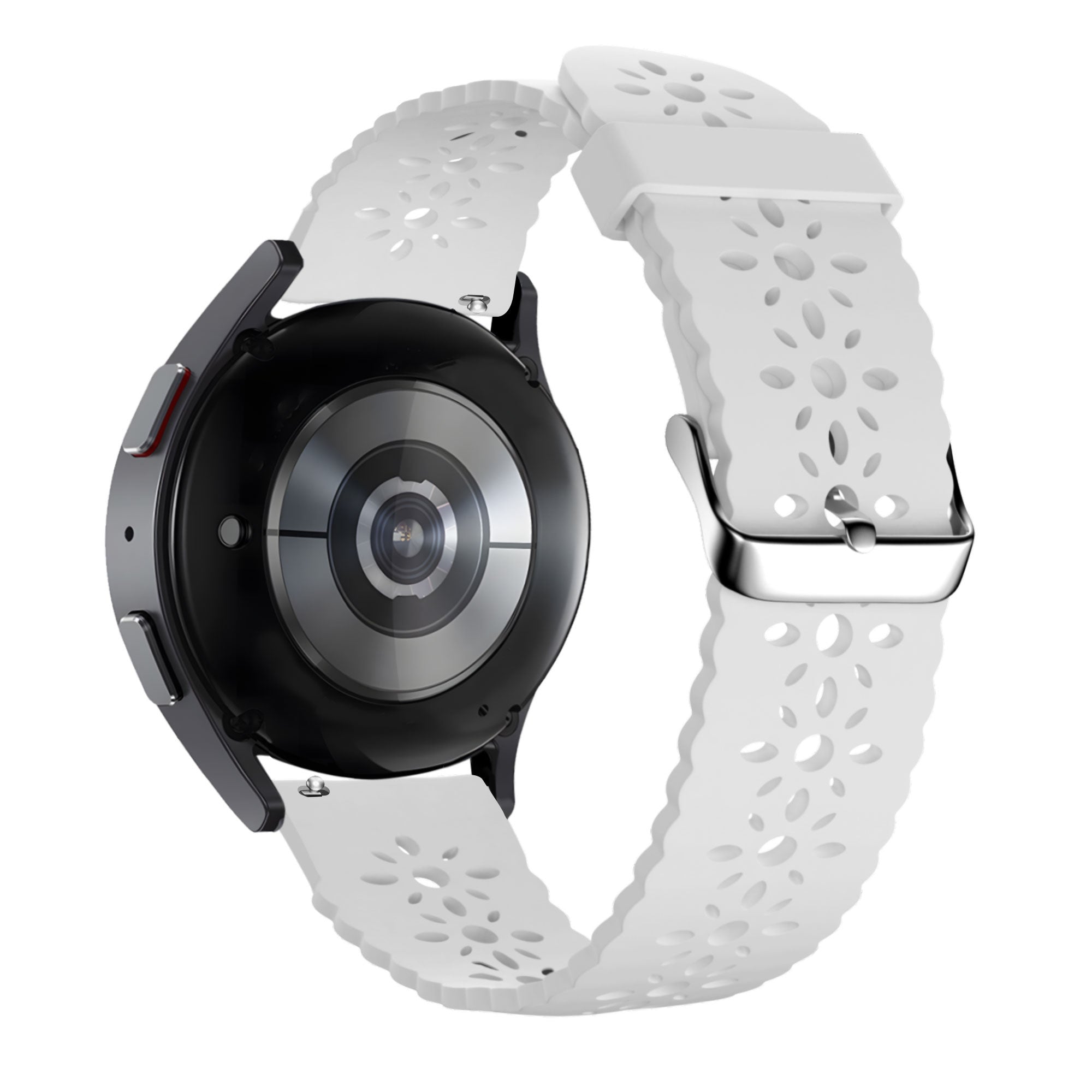 Bandz Coros Pace 2 Silikonarmband mit Muster (Weiß)