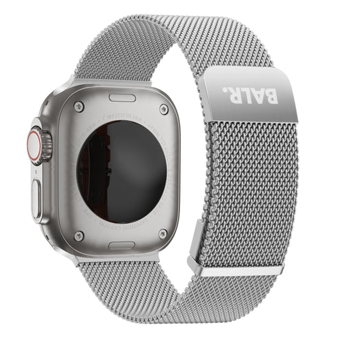 BALR Apple Watch Ultra Milanese Armband (Silber)