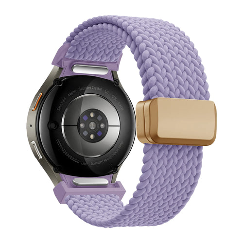 Bandz Samsung Galaxy Watch 5 Pro Geflochtenes Armband 'Easy Fit' (Flieder)