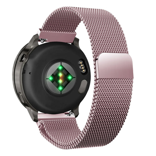 Bandz Garmin Forerunner 70 Milanese Loop Armband (Rosa)