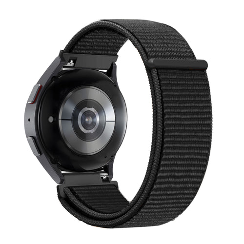 Bandz Garmin Vivomove Trend Nylon Loop Armband (Schwarz)