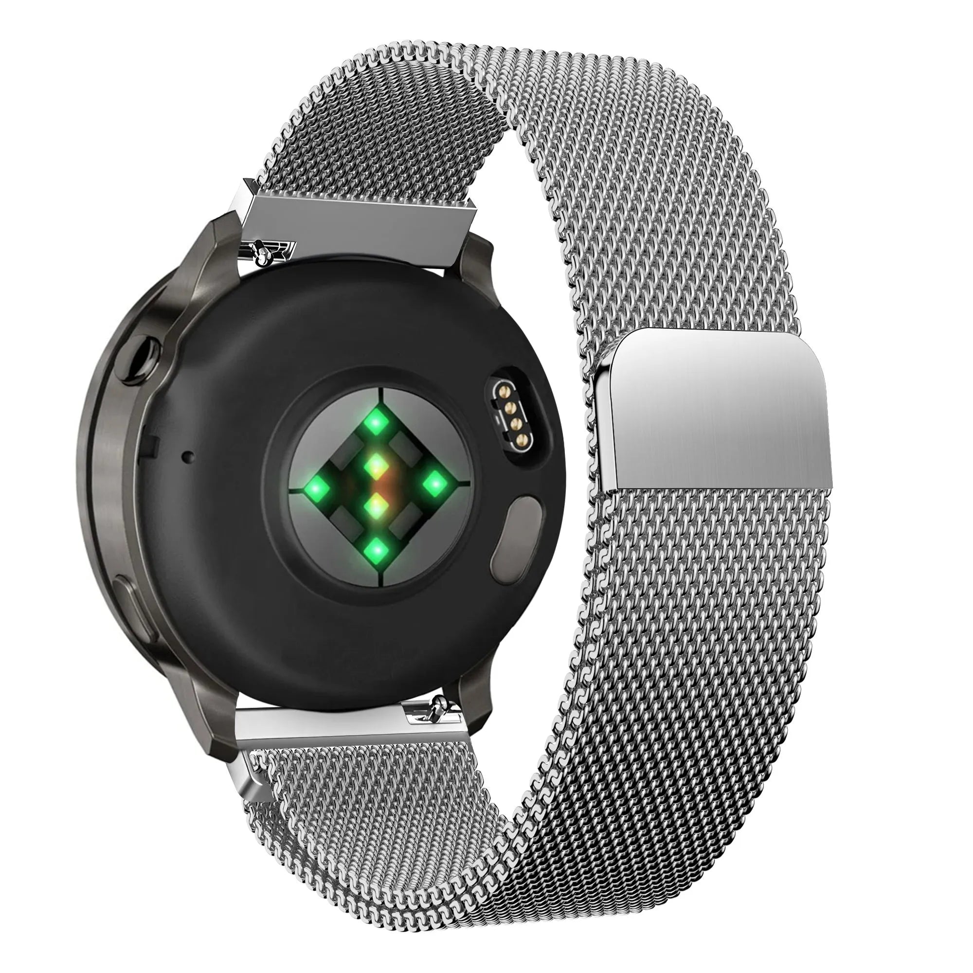 Bandz Garmin Forerunner 265s Milanese Loop Armband (Silber)