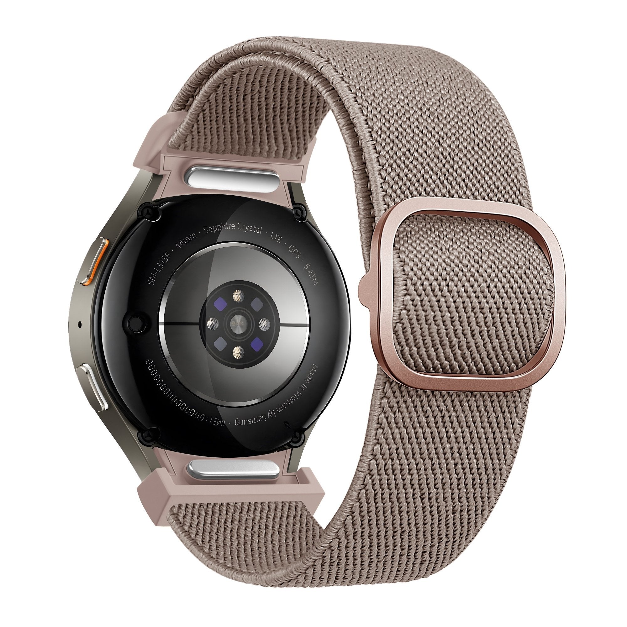 Bandz Samsung Galaxy Watch 4 40mm Elastisches Armband 'Easy Fit' (Milk Tea)