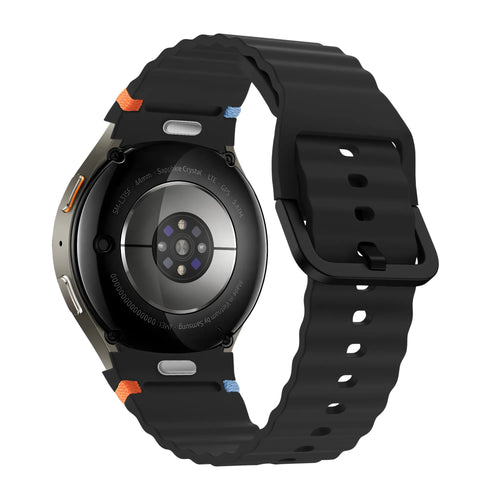 Bandz Samsung Galaxy Watch 6 - 40mm Wave Strap 'Easy Fit' (Black)