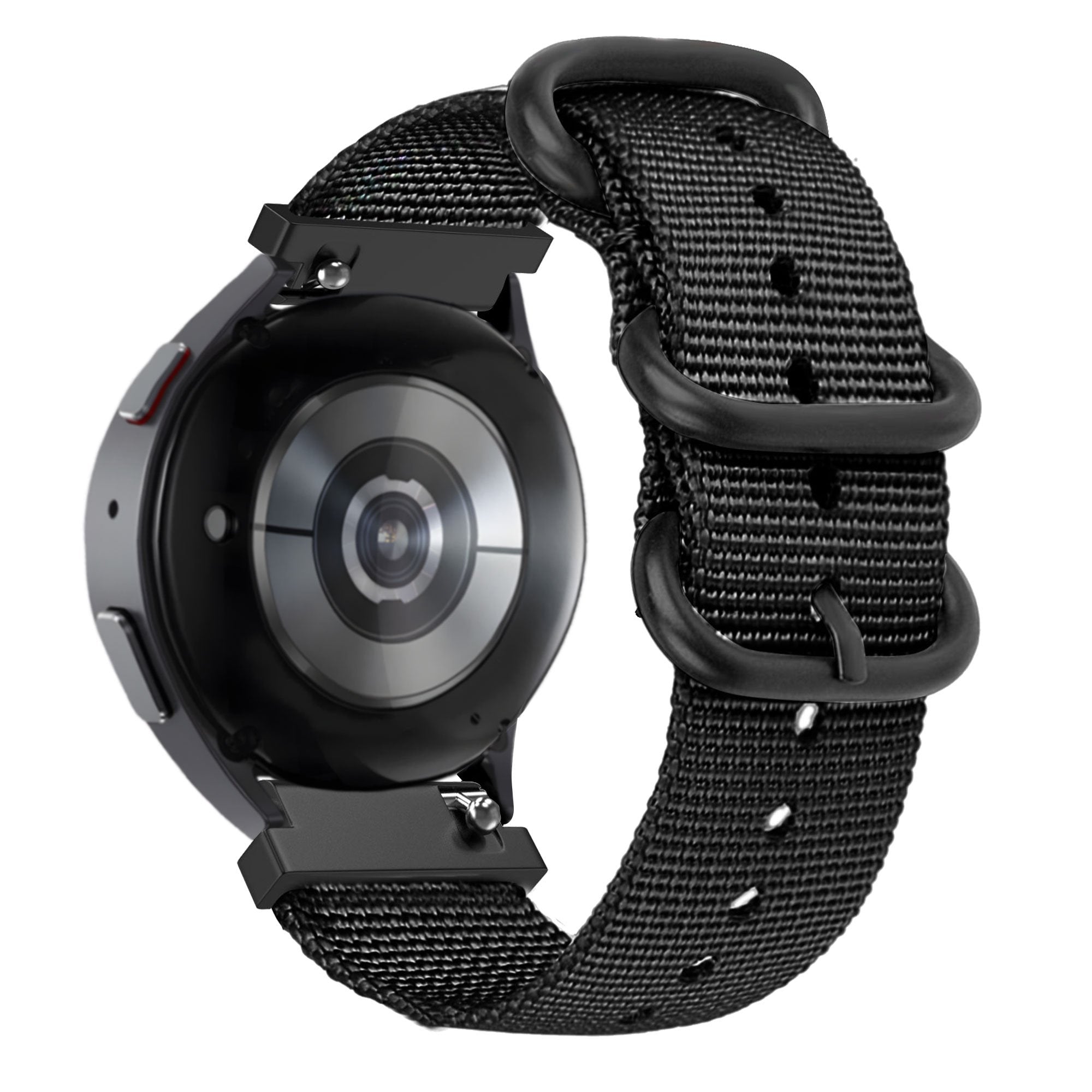 Bandz Garmin Vivoactive 6 Nylonarmband mit Dornschließe (Schwarz)