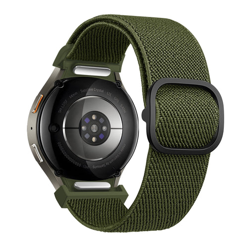 Bandz Samsung Galaxy Watch 4 Classic 46mm Elastisches Armband 'Easy Fit' (Grün)