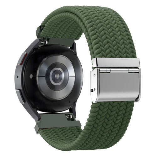 Bandz Suunto Run gewebtes Nylonarmband (Olivengrün)