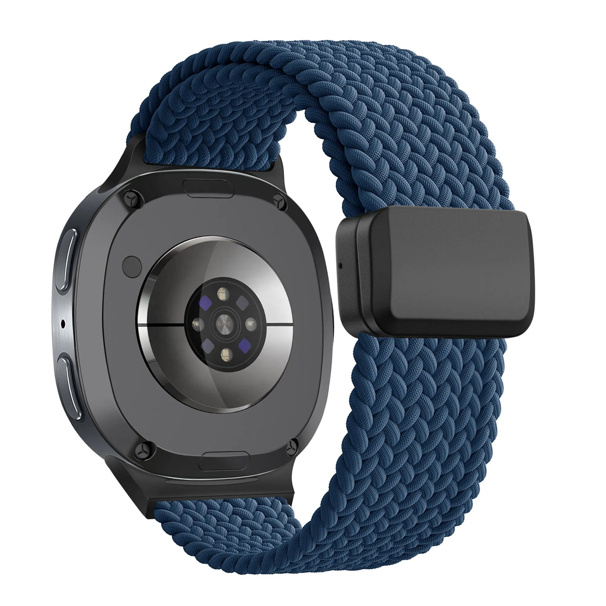 Bandz Samsung Galaxy Watch 9 - 44mm Magnetisch Geflochtenes Armband (Dunkelblau)