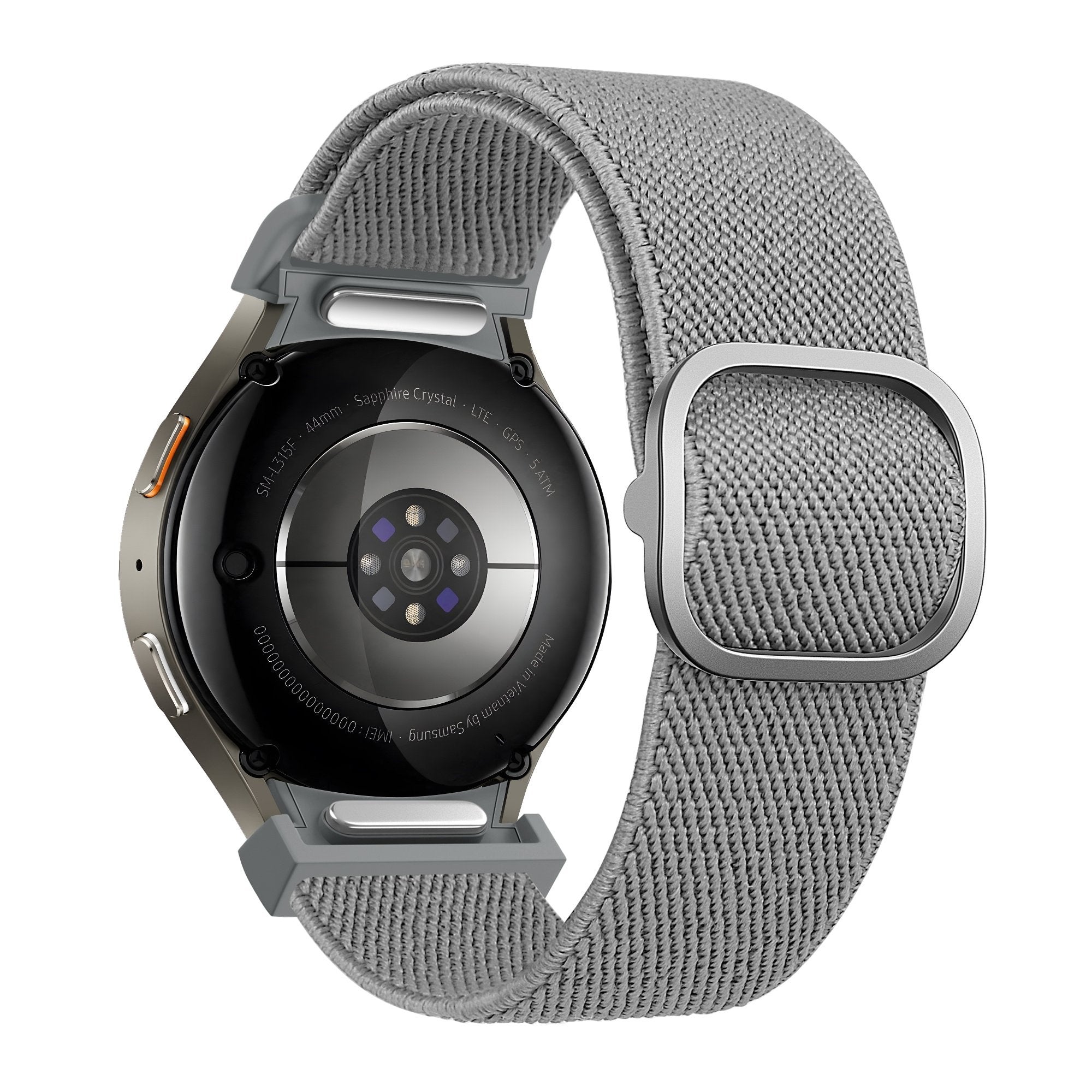 Bandz Samsung Galaxy Watch FE Elastisches Armband 'Easy Fit' (Grau)
