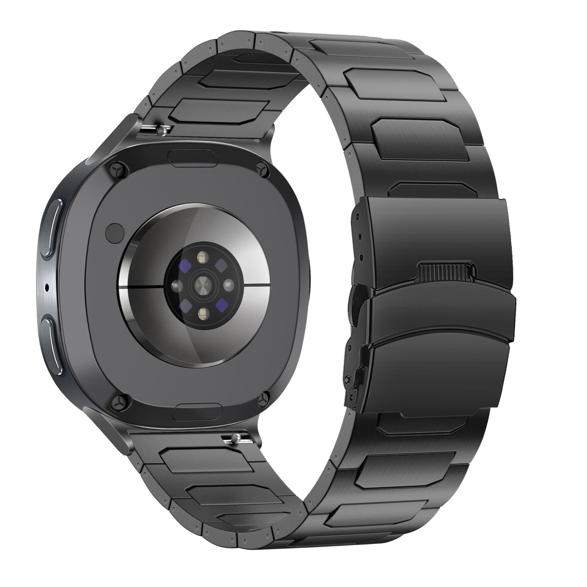Bandz Samsung Galaxy Watch 8 Classic Titan-Armband 'Deluxe' (Schwarz)