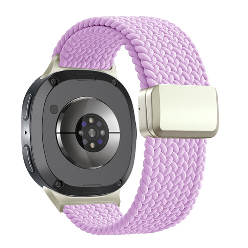 Bandz Samsung Galaxy Watch 8 - 44mm Magnetisches Geflochtenes Armband (Flieder)