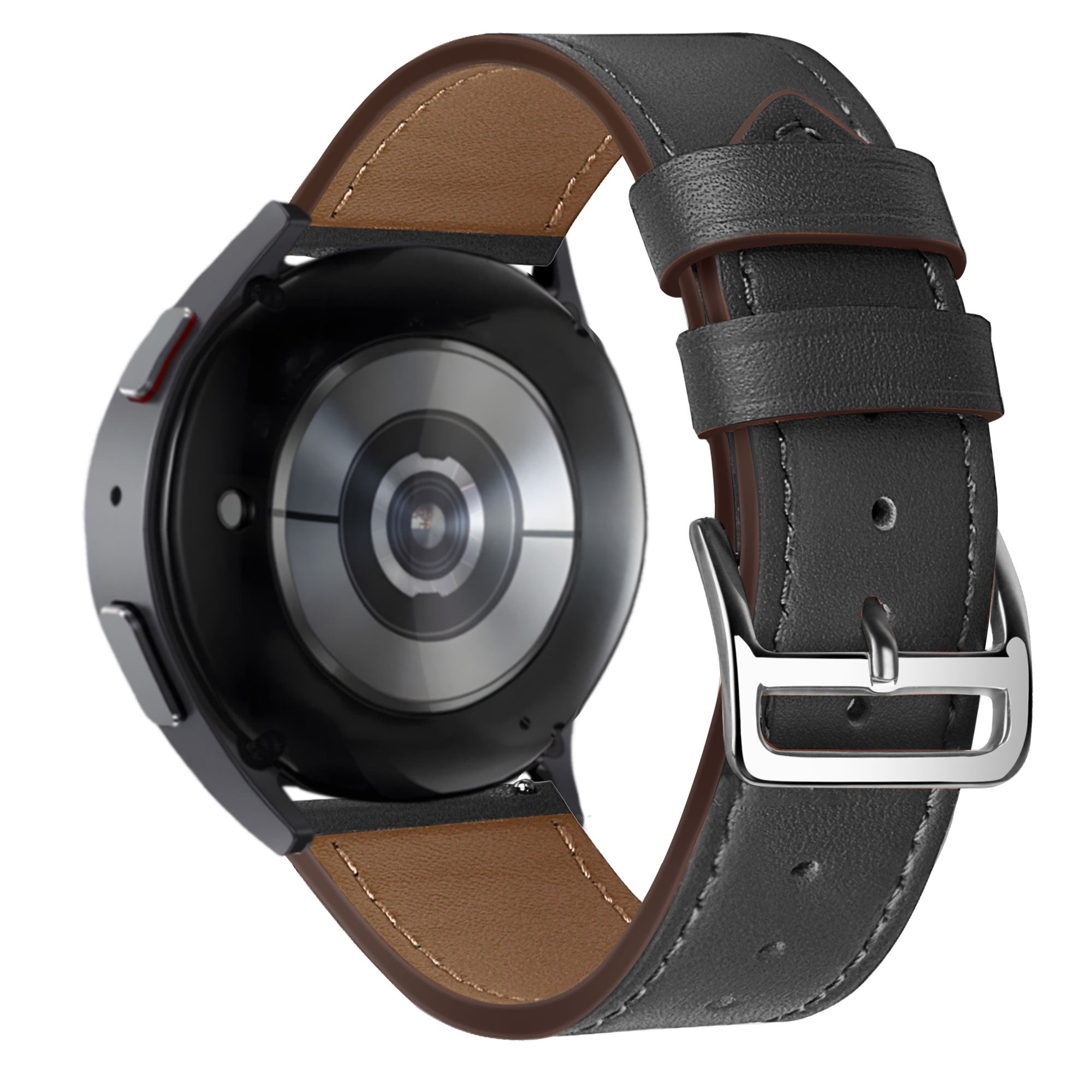 Bandz Huawei Watch GT 6 - 46mm Lederarmband 'Deluxe' (Schwarz)