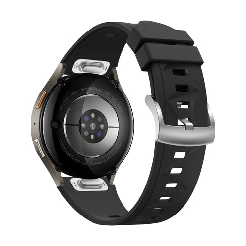 Bandz Fossil Gen 6 - 42mm Silikonarmband 'Easy Fit' (Schwarz)