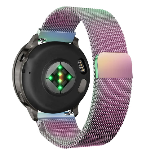 Bandz Garmin Forerunner 70 Milanese Loop Armband (Perlmutt)